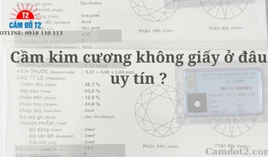 Cầm kim cương không giấy tờ