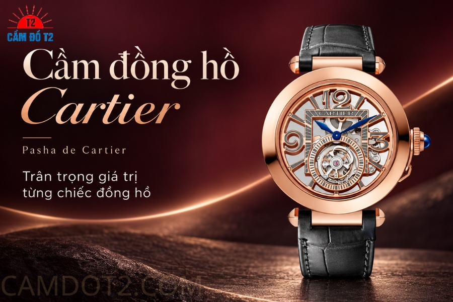 Cầm đồng hồ Cartier Pasha de 
