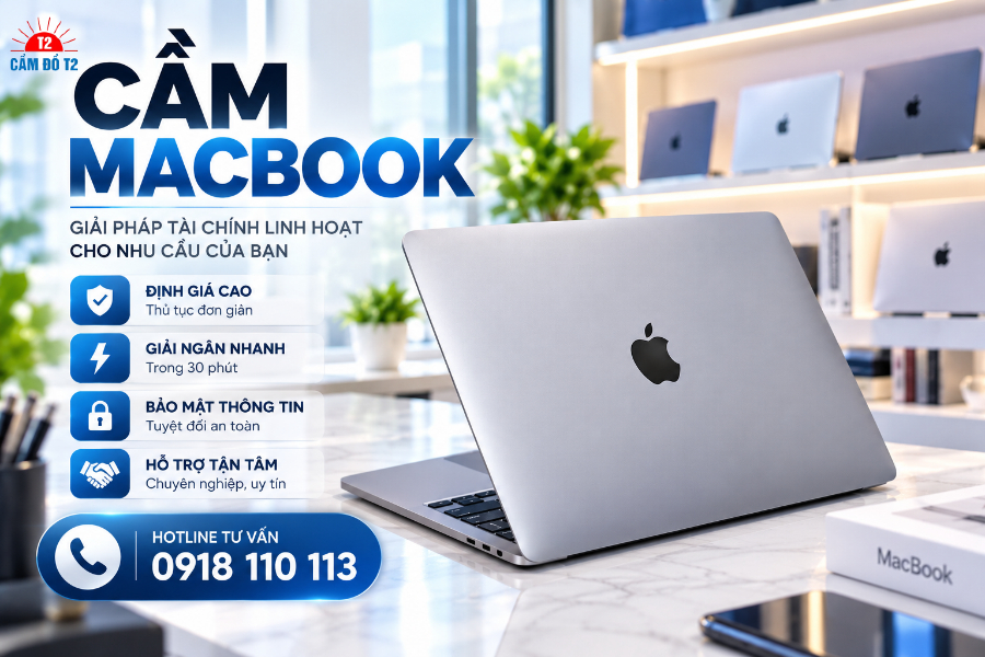 Cầm MacBook