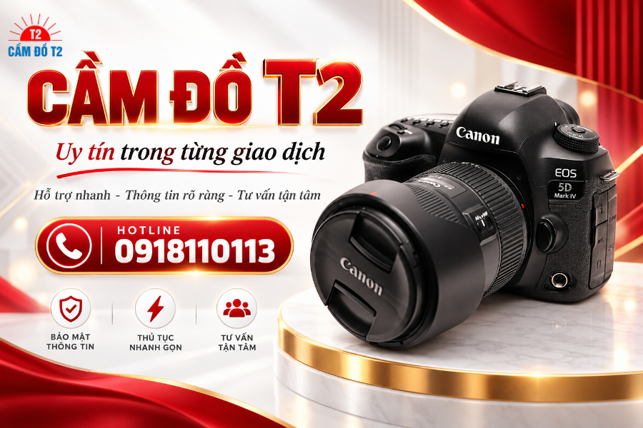 Cầm đồ T2 nhận cầm máy ảnh các dòng: Canon, Sony, Fujifilm...