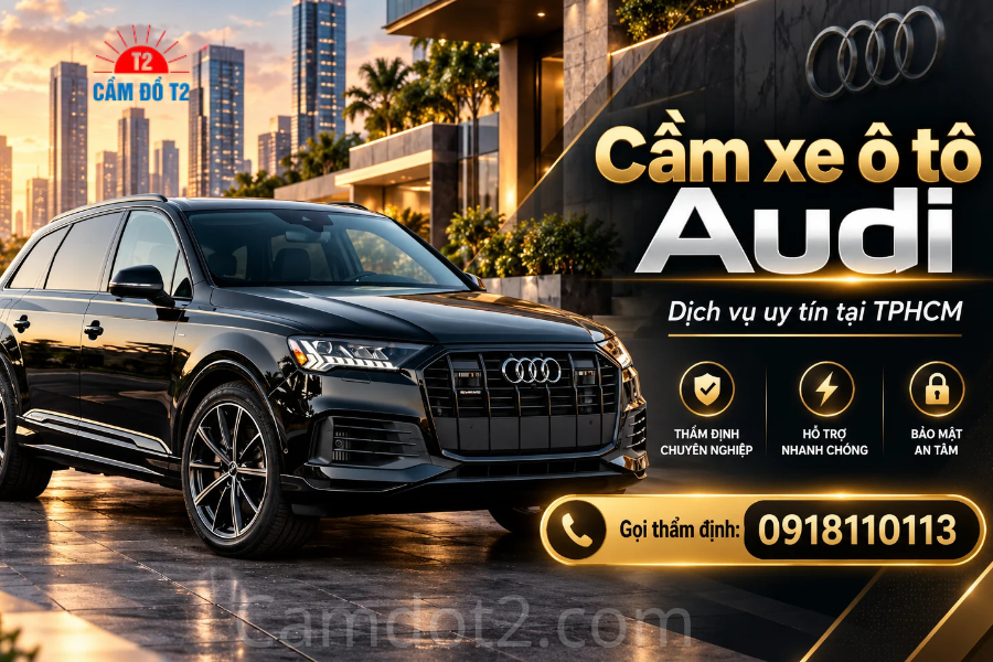 Dịch vụ Cầm xe ô tô Audi uy tín Cầm đồ T2
