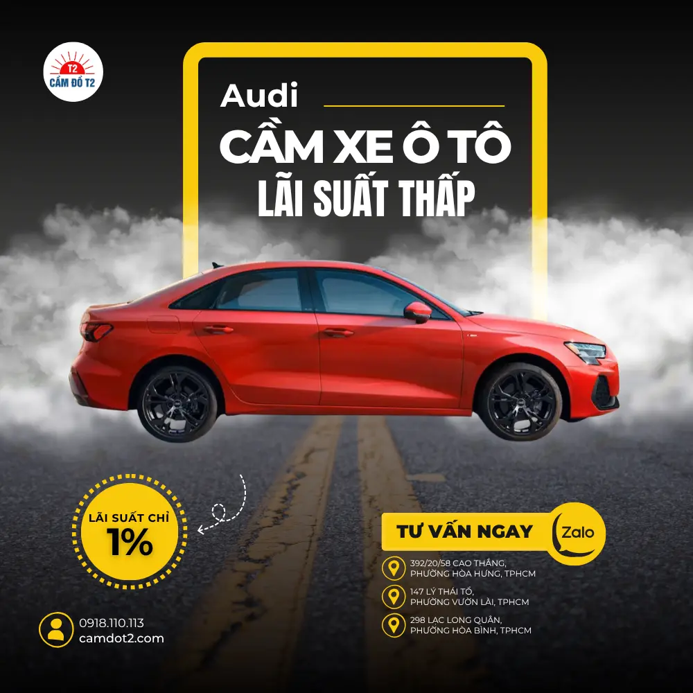 Dịch vụ cầm xe Audi dòng Sedan A Series