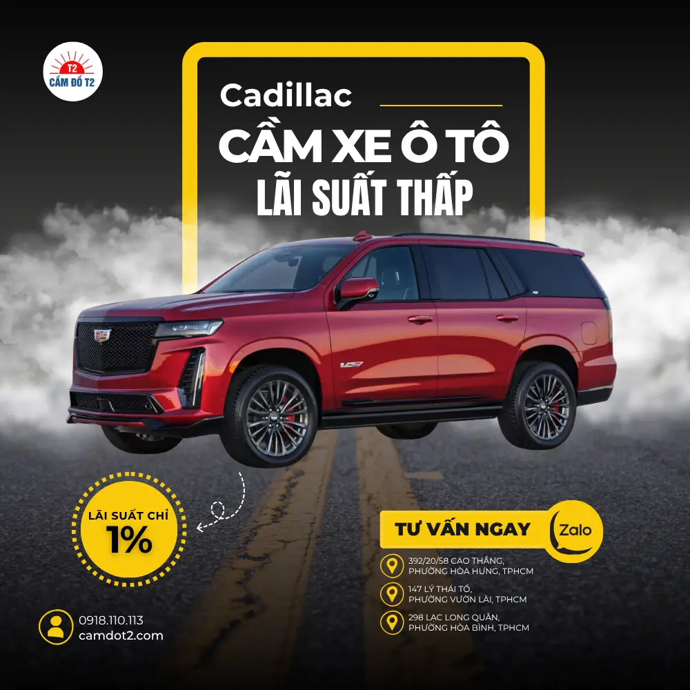 Cầm xe Cadillac Escalade - Biểu tượng SUV hạng sang