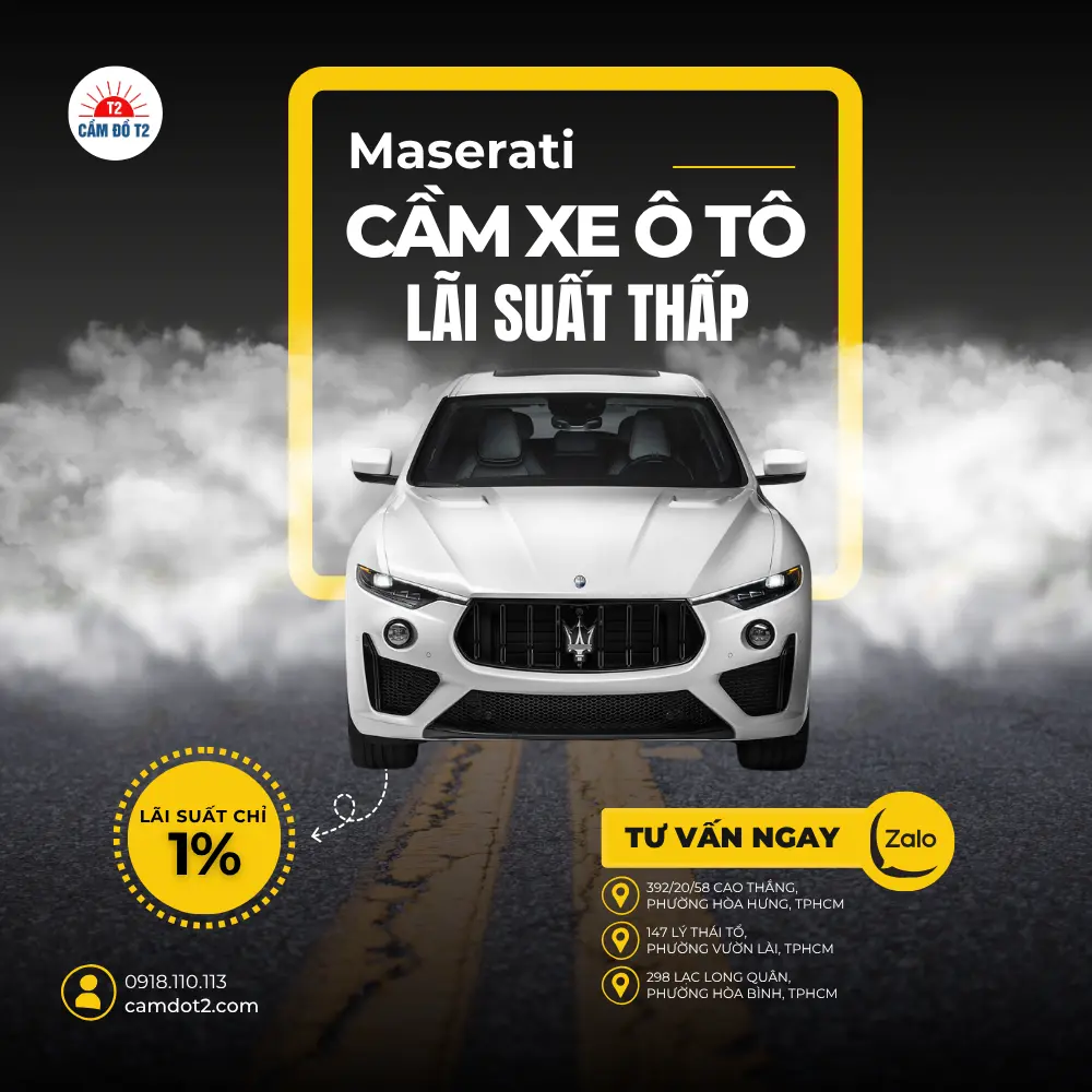 Cầm xe Maserati Levante - SUV hạng sang định giá cao