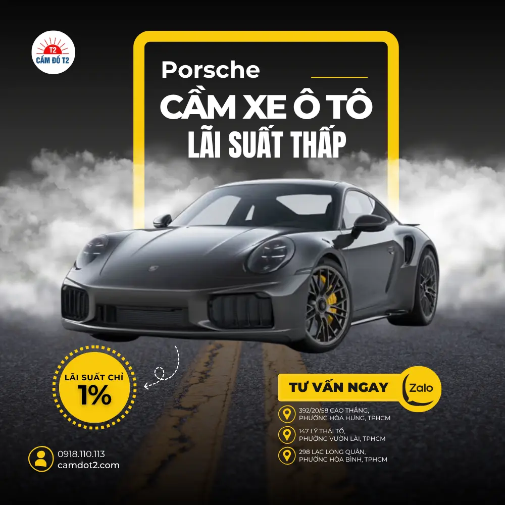 Cầm đồ dòng xe thể thao biểu tượng Porsche 911
