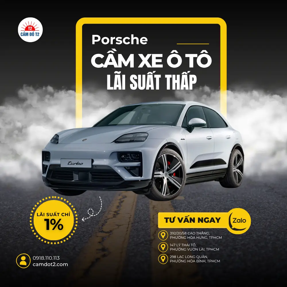 Cầm đồ dòng SUV cỡ nhỏ Porsche Macan