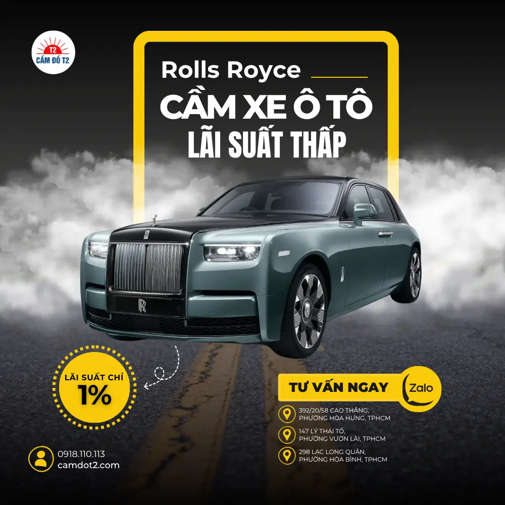 Cầm xe Rolls Royce Phantom – Biểu tượng quyền lực vĩnh cửu