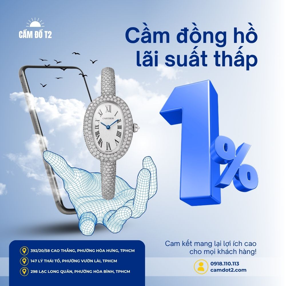 Cầm đồng hồ cartier baignoire