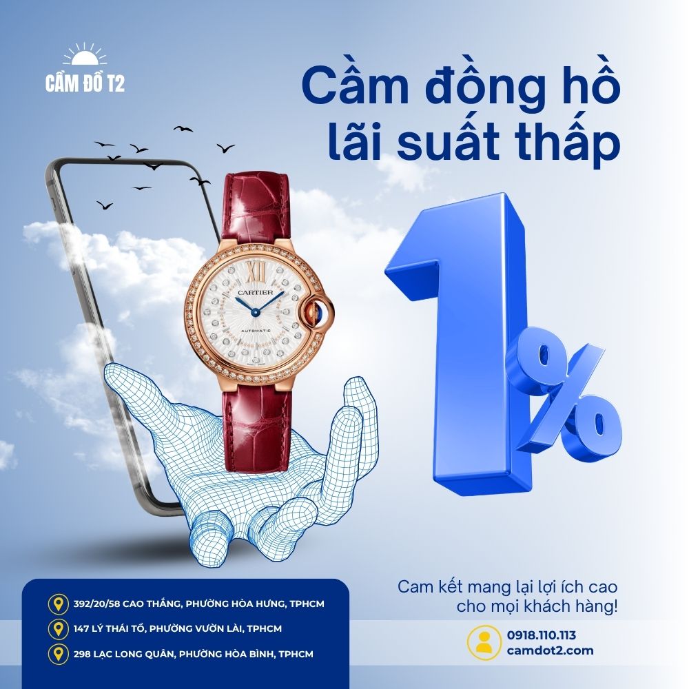 Cầm đồng hồ Cartier Ballon Bleu