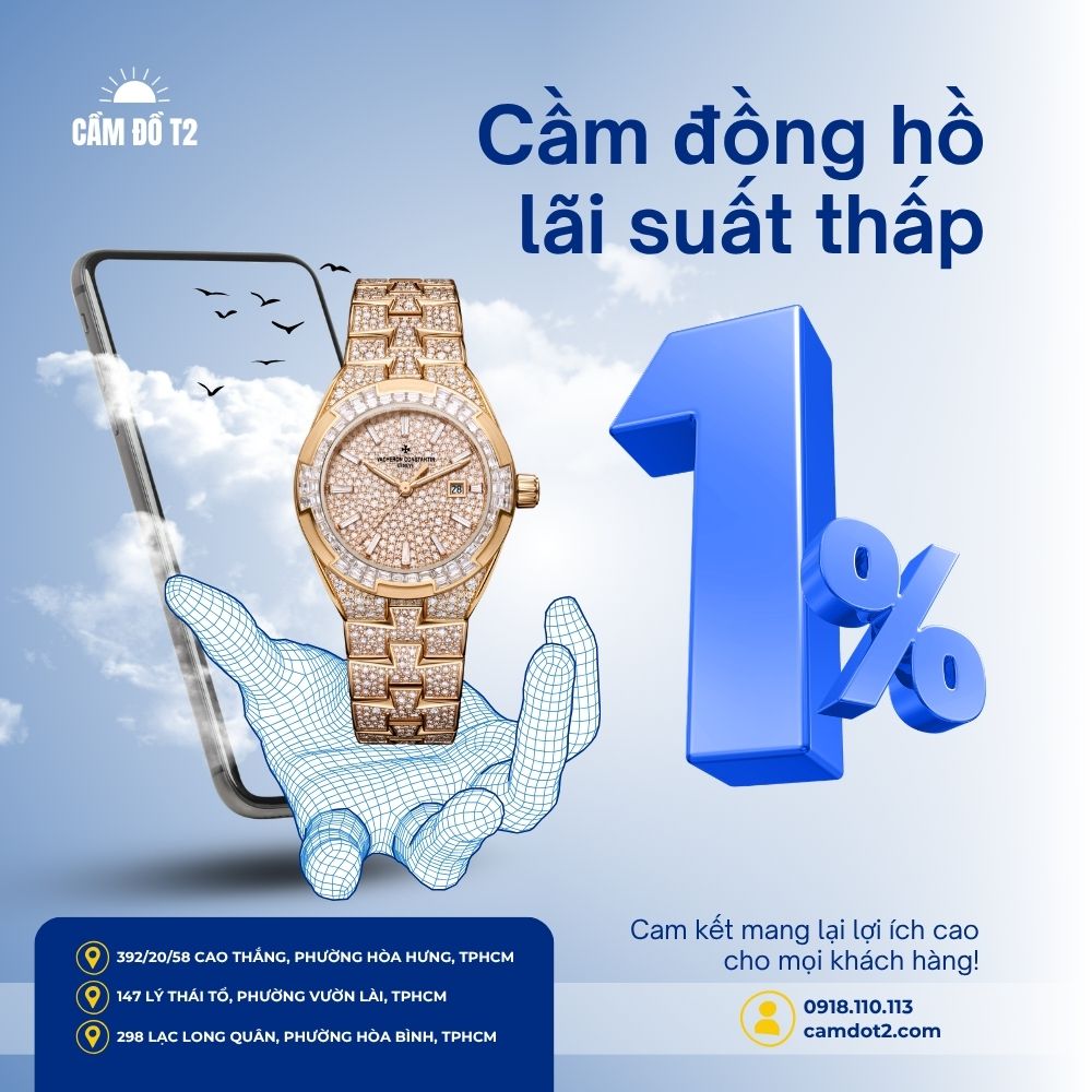 cầm đồng hồ vacheron constantin self winding high jewellery
