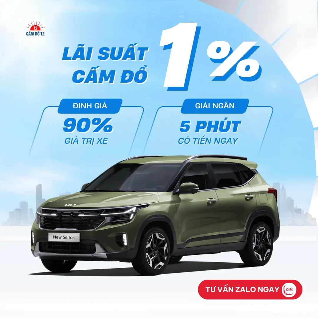 Dịch vụ cầm đồ xe ô tô Kia Seltos và suv tại hệ thống Cầm Đồ T2