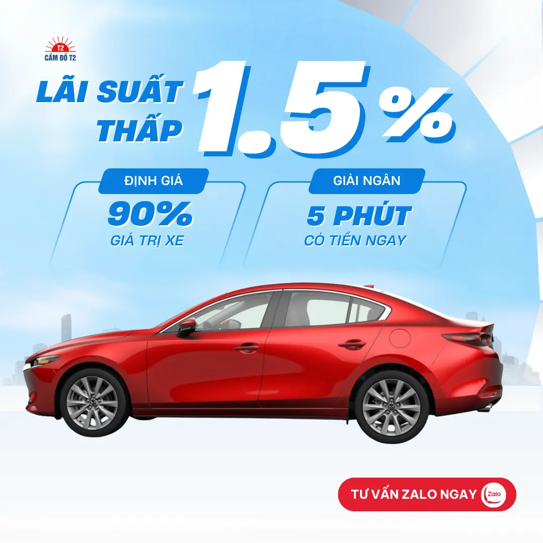 Dịch vụ cầm đồ xe ô tô Mazda 3