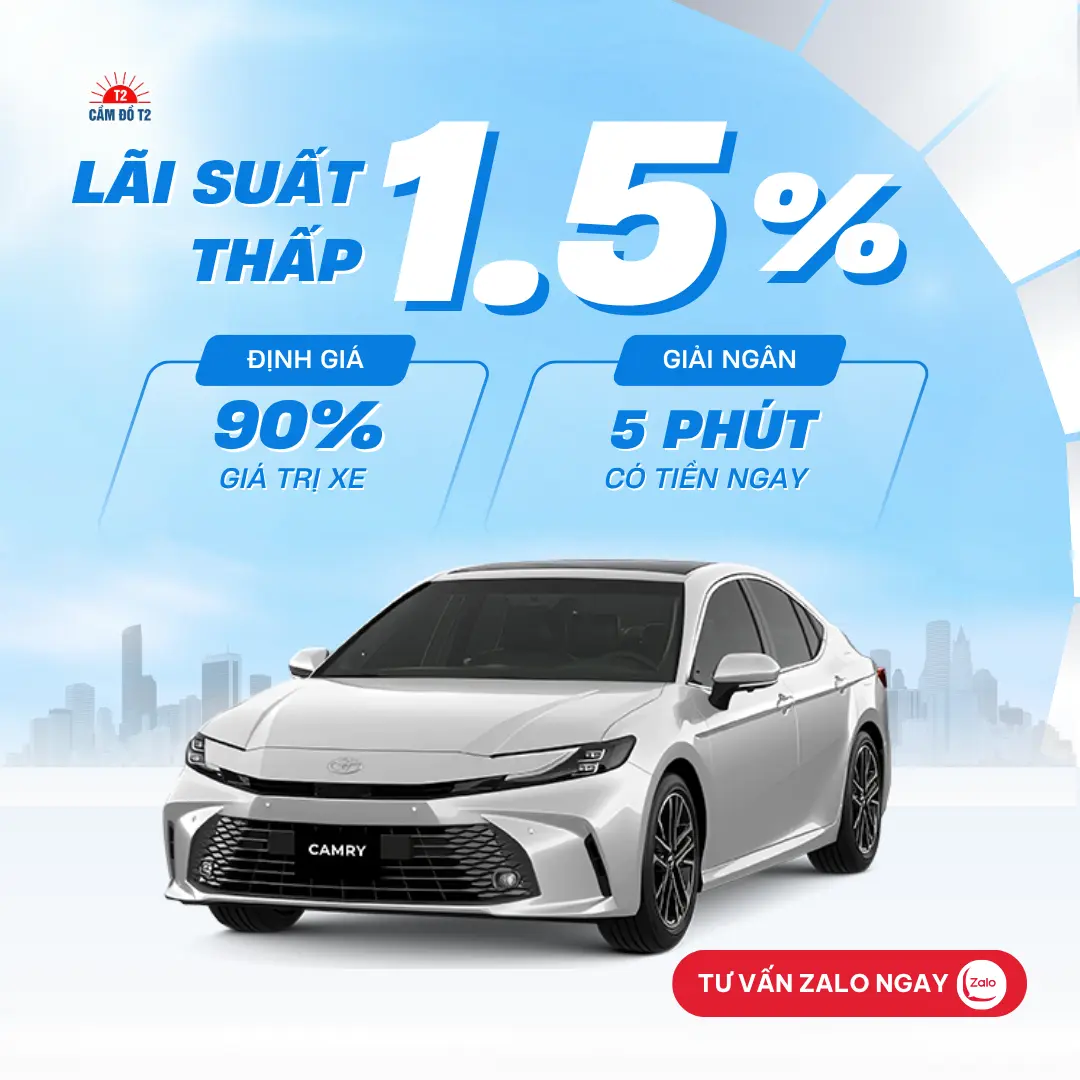 Cầm đồ xe ô tô Toyota Camry