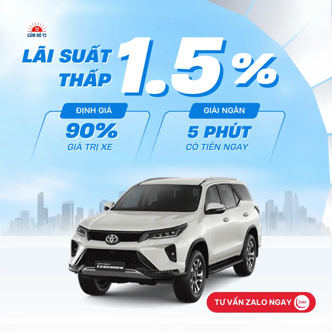 Cầm đồ xe ô tô Toyota Fortuner