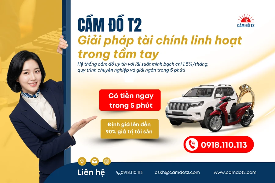 Giải pháp cầm đồ uy tín với hệ thống cầm đồ T2