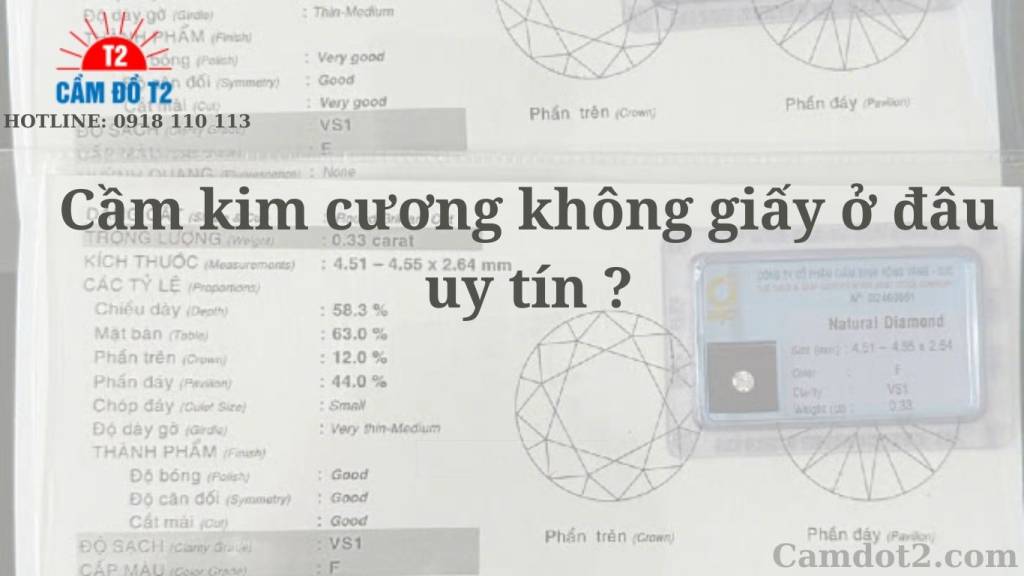 Cầm kim cương không giấy tờ