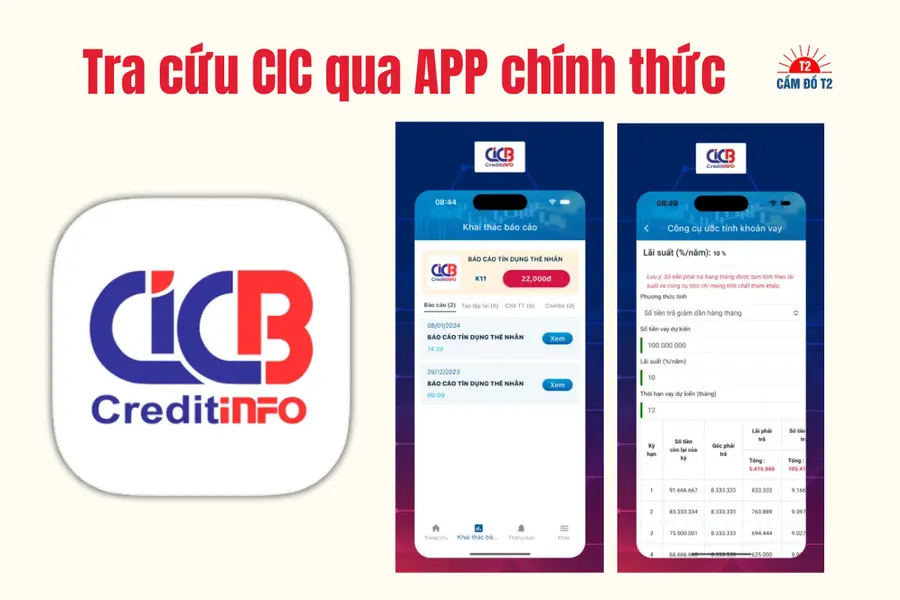 tra cứu nợ xấu qua APP iCIC