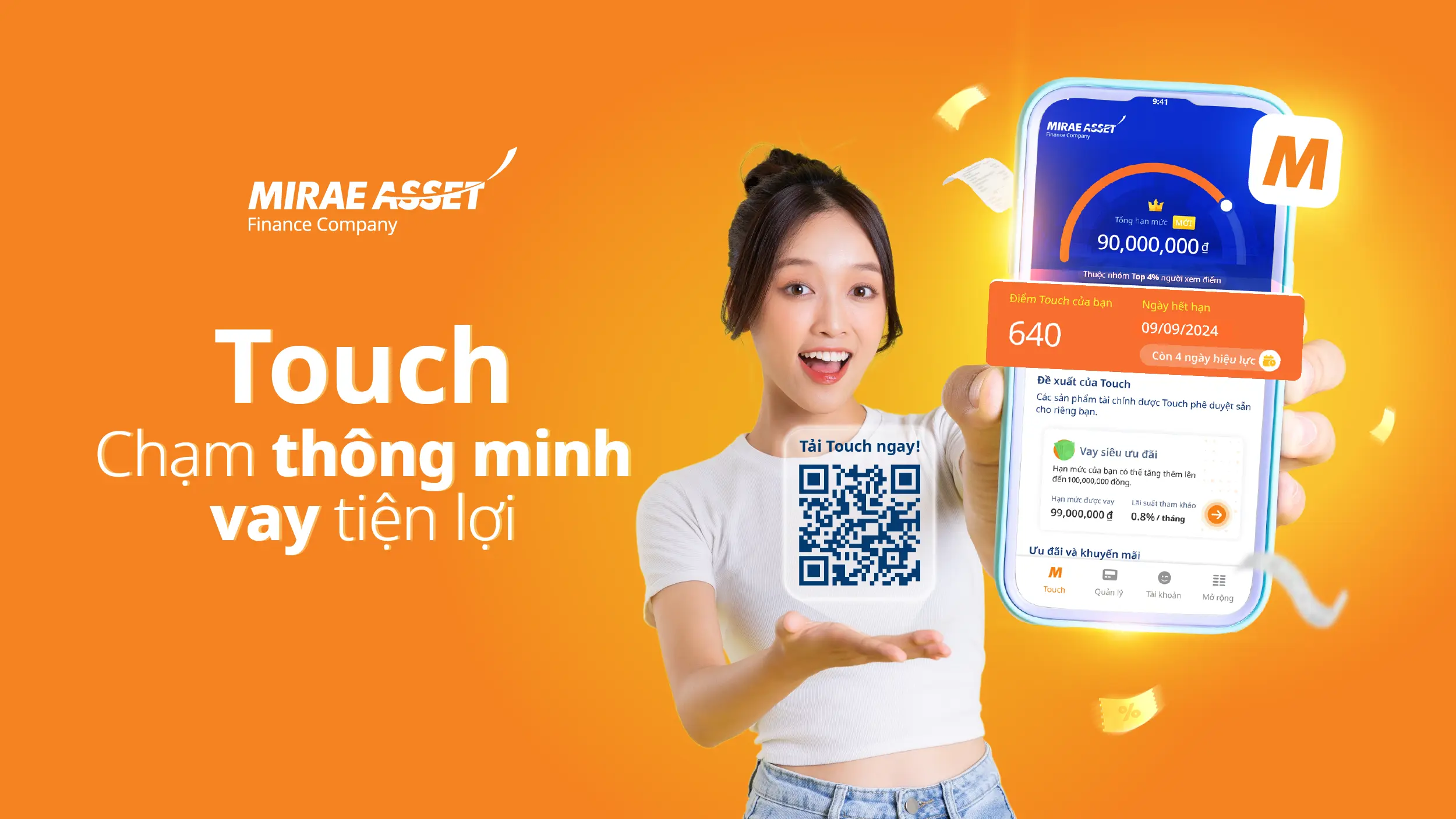 Touch (Mirae Asset)  APP vay nhanh online