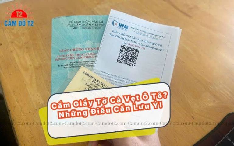 Cầm giấy tờ cavet xe ô tô tại TPHCM liệu có an toàn?