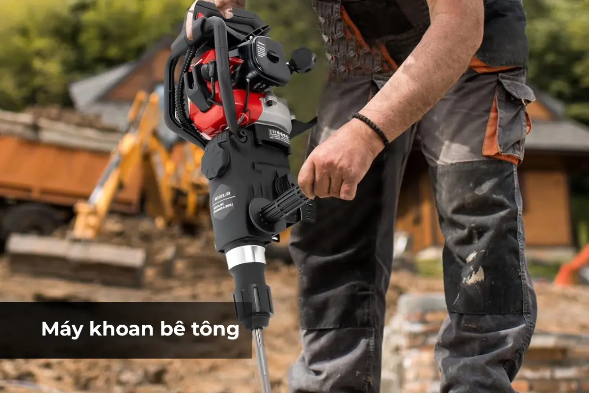 Cầm máy đục bê tông