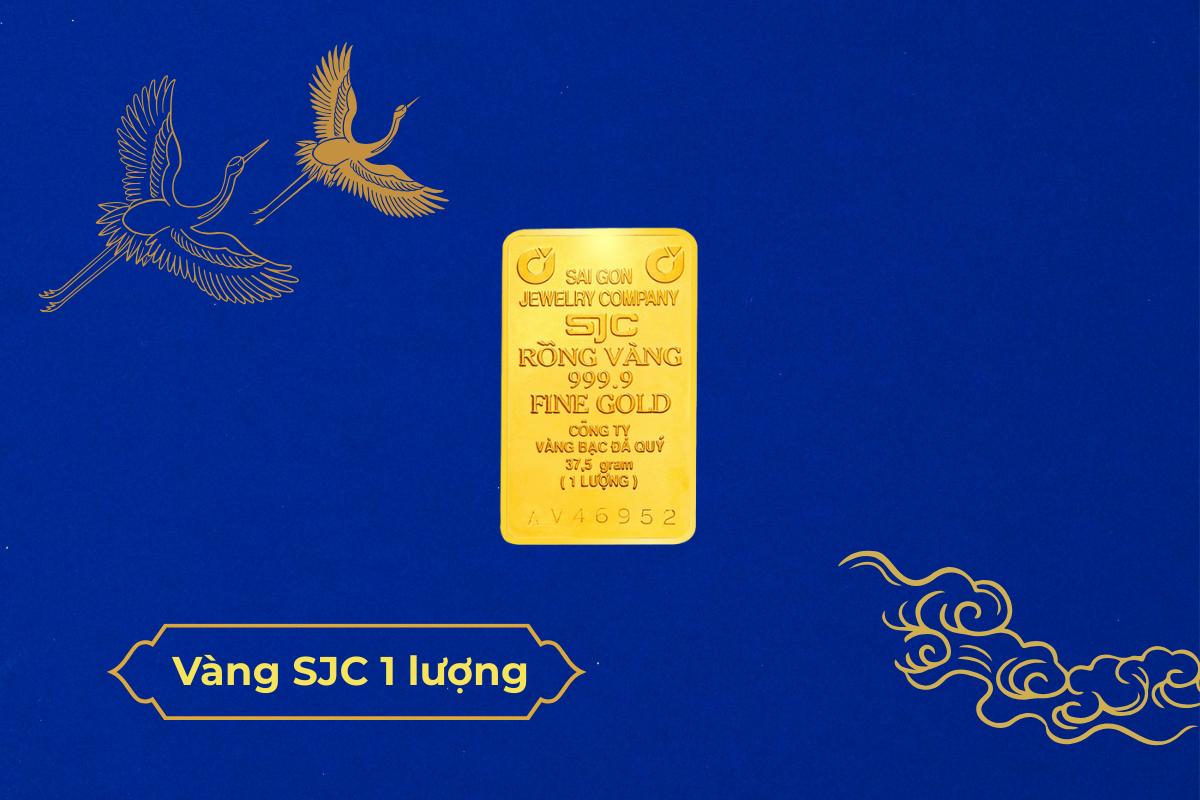 Cầm vàng miếng SJC 1 lượng/cây