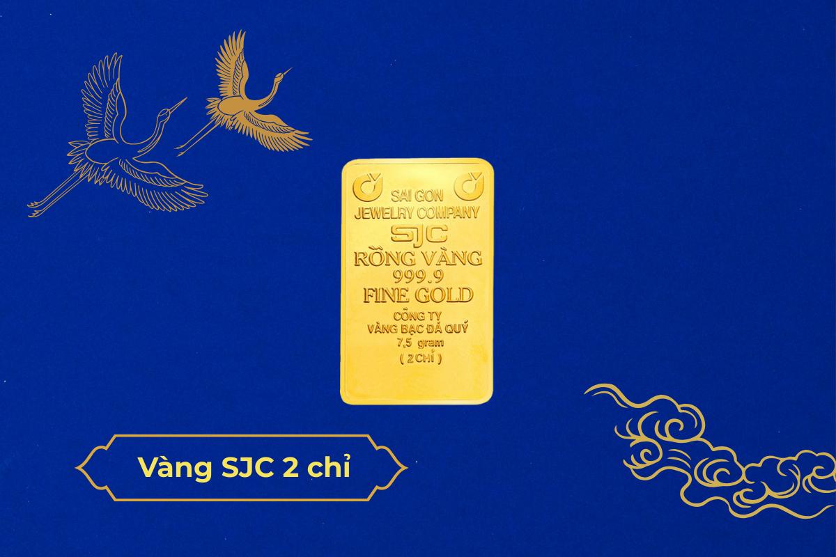 Cầm vàng miếng SJC 2 chỉ