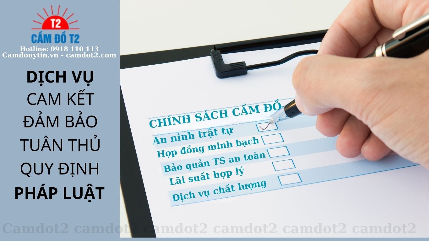 Dịch vụ cam kết đảm bảo tuân thủ quy định pháp luật
