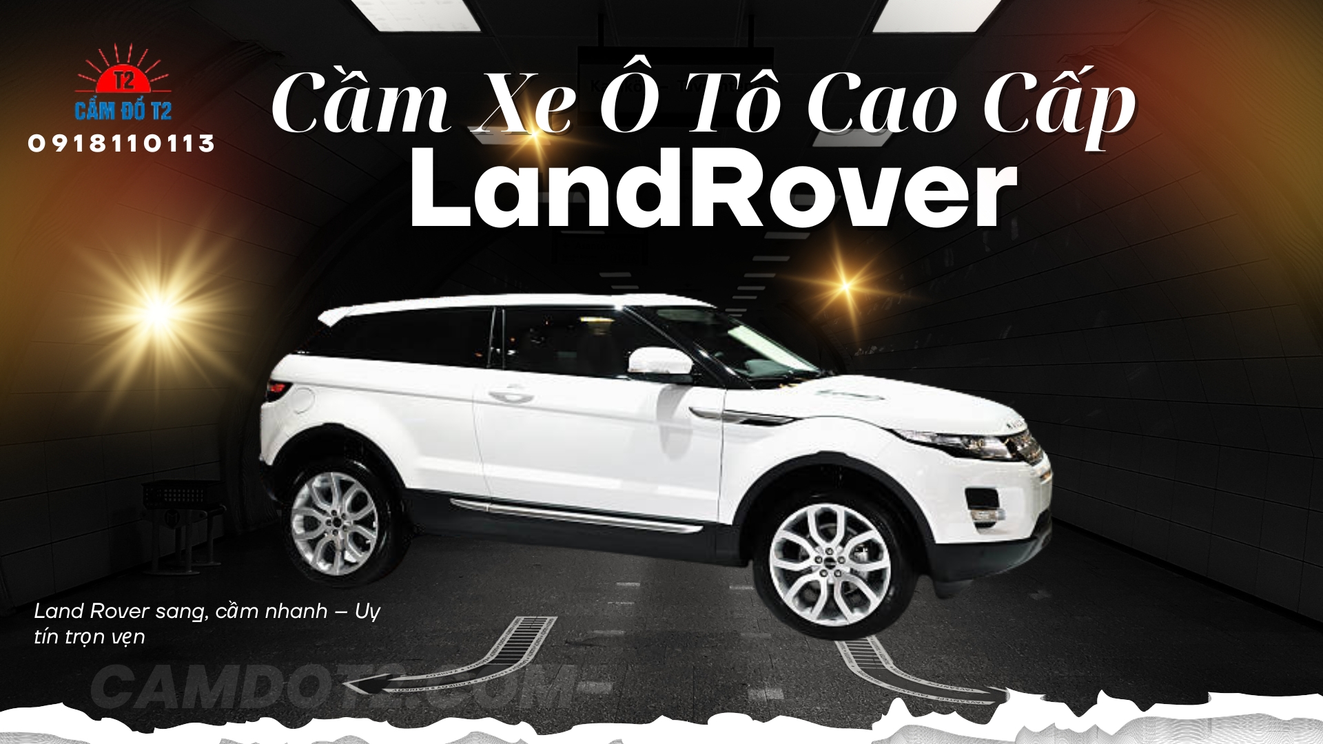 Cầm xe ô tô Land Rover nhanh gọn, giữ xe an toàn, hỗ trợ tài chính linh hoạt tại Cầm đồ T2