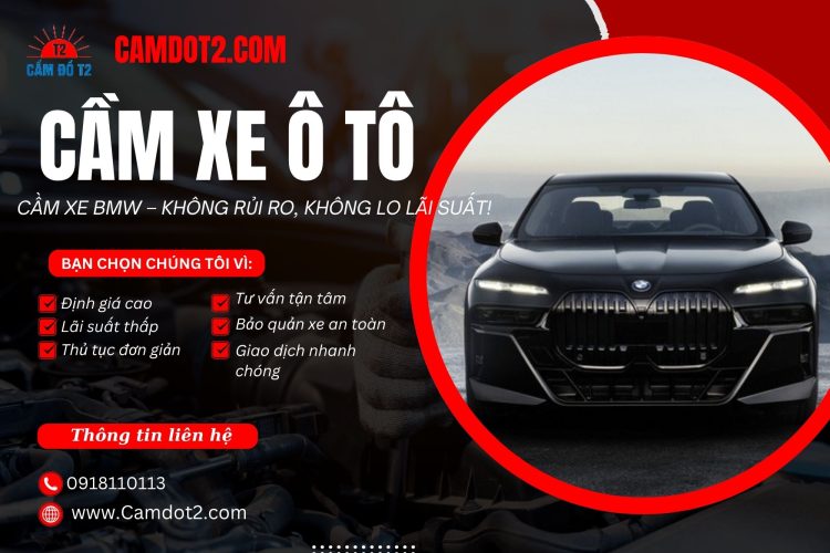 Cầm xe ô tô BMW an toàn, lãi suất thấp, nhận tiền nhanh tại TP.HCM