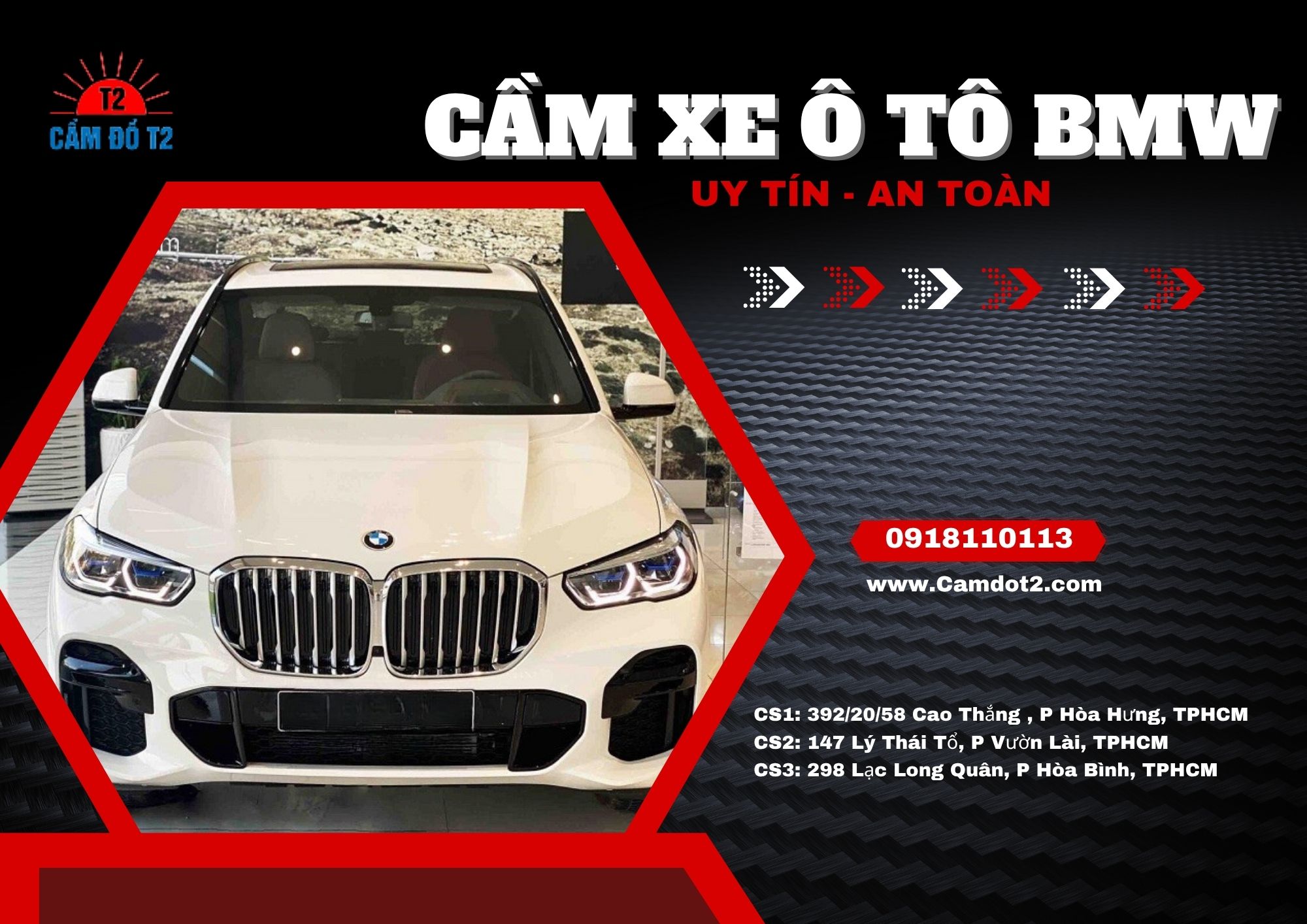 Cầm xe ô tô BMW giữ nguyên tài sản, nhận tiền mặt nhanh chóng